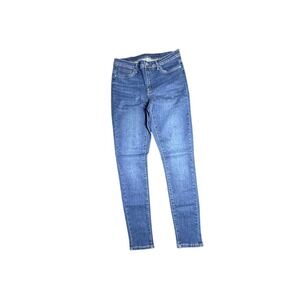 High Rise Skinny Jeans Stretch Denim Dark Wash Slim Fit Size 10‎
